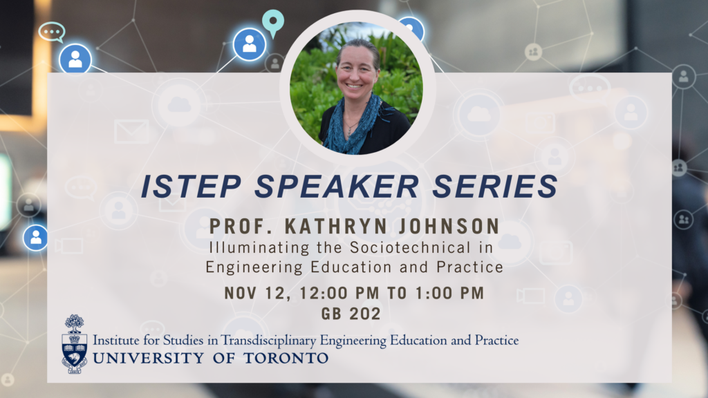 ISTEP Speaker Series Prof. Kathryn Johnson